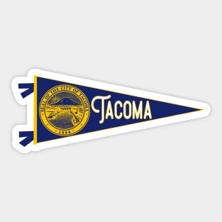 Tacoma Flag Pennant Sticker